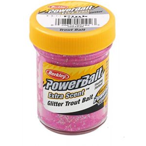 Berkley Powerbait Select Glitter Troutbait P&acirc;te app&acirc;t pour p&ecirc;che &agrave; la truite - Multicolore (Rose), 50 g (FarOutPro, neuf)