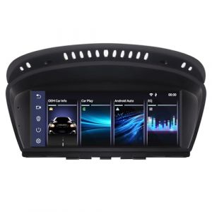 MAVYULQEF Autoradio Linux D&eacute;marrage &Eacute;clair Compatible et rempla&ccedil;able pour BMW S&eacute;rie 3/5 E60 E61 E90 E91 E92 (2008-2013) CIC iDrive |Bluetooth/CarPlay/Android Auto| Conserve Toutes Fonctions d'origine (HUAYAOTAI, neuf)