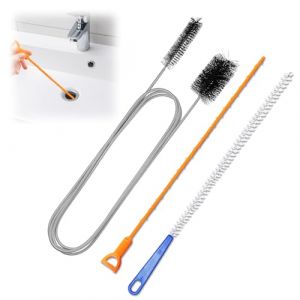 WEDAWIN 3 Pièces Furet Deboucheur Canalisation, Brosse de Nettoyage Réutilisable, Brosse Nettoyage Deboucheur Canalisation pour Débouchage de Canalisation pour Cuisine Douche (MODESTOS-DIMOSTHENOUS, neuf)