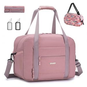 SPAHER Sac de Voyage Cabine Avion Bagage Cabine 40x30x15 Air France British Airways Sac de Sport Weekend Maternit&eacute; Femme Homme Imperm&eacute;able 25L Bagage a Main avec Bandouli&egrave;re Amovible (SPAHER GROUP-FR, neuf)