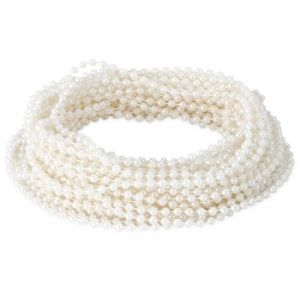 Perles artificielles,brins de Perles de 10 m pour la d&eacute;coration, Guirlande de Fausses Perless Blanches,Rouleau de Bobine,d&eacute;coration de f&ecirc;te de Mariage,Guirlande de Perle de No&euml;l (Wongsington, neuf)