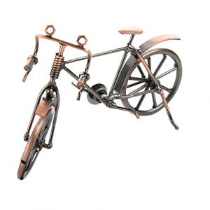 Cygoshop Sculpture en m&eacute;tal r&eacute;tro classique faite &agrave; la main en fer pour moto (v&eacute;lo courb&eacute;) (MeidiFox, neuf)