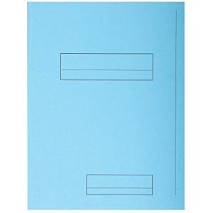 Exacompta - R&eacute;f. 335006E - Carton de 250 chemises rigides imprim&eacute;es avec 2 rabats SUPER 210 g/m&sup2; - couleurs pastel - chemises certifi&eacute;es PEFC&trade;- dim 24 x 32 cm pour format A4 - bleu clair (Stock Bureau Maison Bien-&ecirc;tre, neuf)