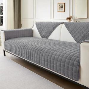 IMSGVIFO Housse de Canap&eacute; d&rsquo;Angle -4/3/2/1 Places Couvre Canape avec Accoudoirs Matelass&eacute;e avec M&eacute;ridien Gauche/Droite - Protection Canap&eacute; Anti-Taches en Forme de L (ZZZTLI, neuf)