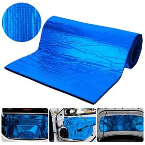 Sfit Tapis de Voiture Isolant Tapis D’Isolation Acoustique Tapis Amortisseur d'Isolation Phonique Thermique Sonore Autocollant Imperméable pour Moteur Voiture Toit Fenêtre(Bleu,200cm×50cm×10mm) (sexyguys, neuf)
