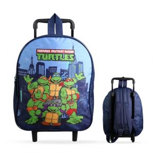 Bagtrotter - Sac à Dos à Roulettes 31 cm - Tortues Ninja - Maternelle - 1 compartiment - Résistant - Licence Officielle Tortues Ninja (-Bagtrotter-, neuf)