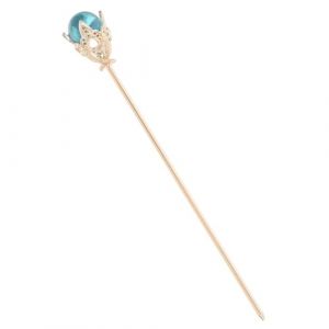 Mikikit Baguette &agrave; Cheveux Vintage Pour Chignon &Eacute;pingle D&eacute;corative Chinoise Bleue Accessoire Coiffure &Eacute;l&eacute;gant Pour Femme Maintien Solide Et Style Traditionnel (Famidago, neuf)