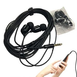 smashing Écouteurs Extra Longs | Écouteurs Intra-Auriculaires filaires 3-Meter avec Microphone,Casque Filaire stéréo Clear Bass pour karaoké en réseau et Enregistrement sur Ordinateur Personnel (smaleat, neuf)