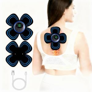 Appareils de Massage Cervical &eacute;lectrique,Masseur,&eacute;lectrique, Portable, stimulateur Cervical du Dos Masseur, 8 Modes et 19 Niveaux, soulagement de la Douleur pour Bras, Cou, Dos, Taille et Jambes (JiangyipingShop, neuf)