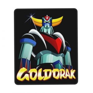 Gold%orak Japanese UFŏ%Robot Manga Tapis de Souris Goldorak Anime - Design Japonais UFŌ Robot Manga - Bureau de Jeu - Antidérapant avec Bord verrouillé en Caoutchouc - Accessoire Geek 10 x 12 in (LinYiDeYiXingZhuangShiGongChengYouXianGongSi, neuf)