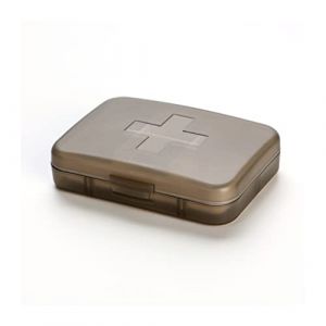 Pilulier semainier portable 6 Plaid, pilulier journalier, peut contenir m&eacute;dimedicamentss produits sant&eacute; ou petits accessoires, pillulier glisse facilement dans poche ou sac (Noir) (ShenZhenSanHe, neuf)