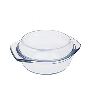 Cocotte avec Couvercle en Verre, 1L 16cm, Petit Individuelle Casserole avec Poignées, Micro-ondes, Passe au four (DMAR, neuf)