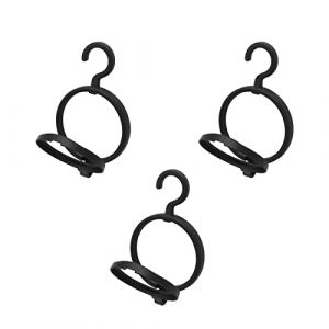 Lot de 3 supports de perruque suspendus, crochets de perruque, cintre de perruque en plastique, support d'affichage de perruque, support de perruque portable, support de forme de (Wongsington, neuf)