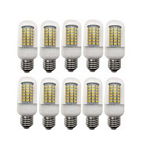 WELSUN 10W 12V Ampoule avec culot E27 24v 36V 48V 10W Ampoule de maïs léger 5730SMD 69LED AC/DC 10-60v for RV Camper Marine, énergie Solaire lumière et Hors réseau 10pcs-Pack (Couleur : Warm Wite) (Welsun Electronic, neuf)
