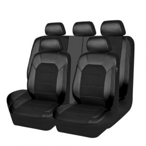 QWTYAFDD Housse de Siege Voiture,pour Toyota Corolla Verso (Mk3) MPV 2004-2009 Universel Housse de Protection Si&egrave;ge Voiture Ensemble de Housses Si&egrave;ge Avant et Arri&egrave;re,A Black (suiyueheng, neuf)
