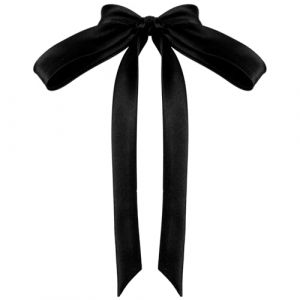 Abeillo Nœud papillon pour homme et femme - Nœud papillon en ruban de satin pour uniforme, école, t-shirt, accessoire de costume, noir (Zfeifen, neuf)