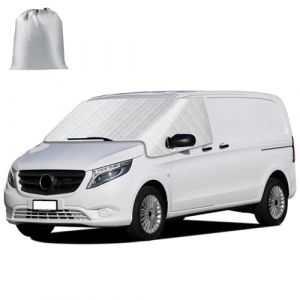 Housse de Pare-Brise Avant Compatible avec Mercedes Vito W447 2014-2025, Extérieur Pare-Soleil de Fenêtre Camping-Car Contre Soleil Neige Gel (rashion, neuf)
