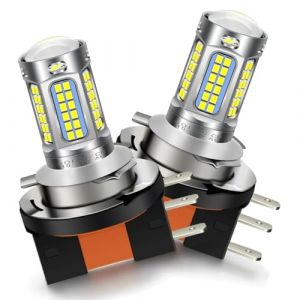 SOFOC-H15 LED Phare DRL Feux Anti-Brouillard 12V 24V AC10V-30V Compatible 12W Blanc 69Leds Plug and Play Super Lumineux 1200Lm 2Pcs (Sofoc-EU, neuf)