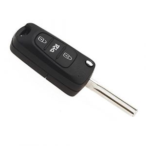 JONGO - Coque de Clé avec Lame Compatible avec Kia Rio | Boitier Clef Plip Voiture Télécommande 3 Boutons (Jongoshop, neuf)