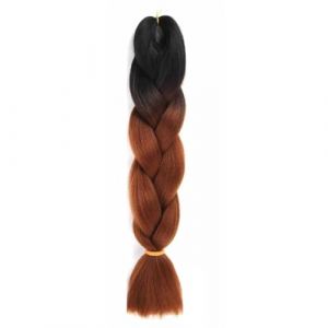 LYVQZPWLRla mode synthétique, Extensions de cheveux synthétiques tressés de 61 cm for femmes, coiffures à faire soi-même, jaune, orange, blond(M22) (KanHuaDeY, neuf)