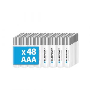 BLAUPUNKT LR03BPO/48 Lot de 48 Piles alcalines AAA pour horloges murales et t&eacute;l&eacute;commandes TV (Global-Energy, neuf)