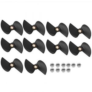 10 pi&egrave;ces sans balais t&eacute;l&eacute;commande t&eacute;l&eacute;commande h&eacute;lice de Bateau de Vitesse pour Kits de mod&egrave;le RC helice Bateau rc rc Pair Boat Propeller H&eacute;licopt&egrave;res (Yumujo, neuf)