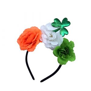 Beaupretty accessoires pour cheveux roses cheveux pour le festival bandeau en épingle à cheveux bandeau vert cheveux de sirène bandeaux de mode Couvre-chef à fleurs de trèfle bandeau rose (lorianca, neuf)