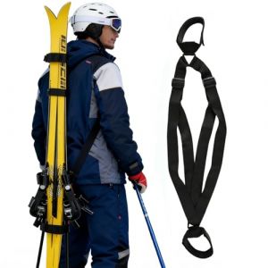 Infreecs Sangles Porte-Skis R&eacute;glable, Sangles De Snowboard Transport pour Skis, Bandouli&egrave;re de Ski, Porte Ski et B&acirc;tons Portable, Mains Libres, Accessoire de Ski pour Adultes et Enfants (Andepot Store, neuf)