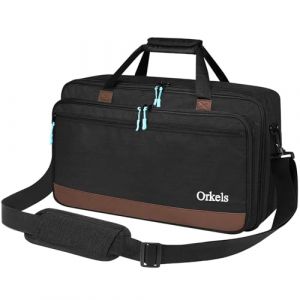 ORKELS Étui pour manette DJ Pioneer SR/SR2/RR/DDJ-REV1/Denon MC4000/Numark NVII/Mixtrack Pro 3 & NV – Sac de voyage avec sangle pour manette, ordinateur portable, accessoires, taille M : 57 x 10 x (Fast Media Ships From USA, neuf)