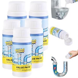 D&eacute;boucheur Pro, Sink and Drain Cleaner, D&eacute;boucheur Canalisation Puissant pour &Eacute;vier, Salle de Bains, WC et Siphons, Nettoyant Rapide contre Cheveux et Graisses (5 bouteille) (xiangyangshipingqiaoweishangmaoyouxiangongsi, neuf)