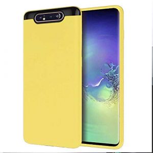 YaMiDe Coque pour Samsung Galaxy A80, Compatible Samsung Galaxy A90, Coque en Silicone, [avec Protecteur d'écran], étui de téléphone Portable Anti-Choc Anti-Empreintes Digitales, Jaune (YaMiDe, neuf)