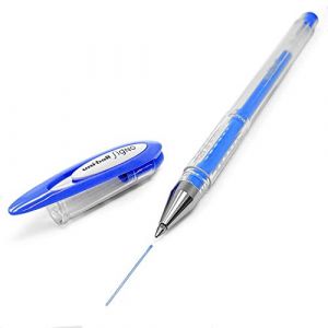 Uni Ball Signo UM-120AC Stylo roller gel &ndash; Couleur pastel ang&eacute;lique &ndash; Bleu pastel unique (LAZERJET, neuf)