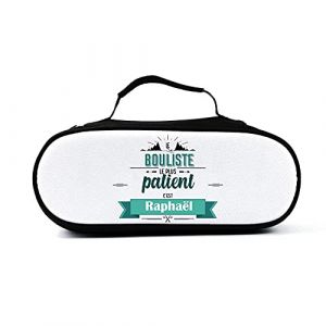 Amikado Sacoche &agrave; Personnaliser pour Boules de p&eacute;tanque - Compliment pour Le Meilleur des Hommes - Superlatif - Cadeau (Bleu) (Amikado, neuf)