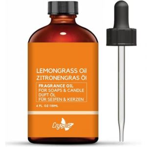 Crysalis Huile parfum&eacute;e &agrave; la citronnelle pour la fabrication de bougies, la fabrication de savon, les m&eacute;langes de cire, les diffuseurs et les loisirs cr&eacute;atifs - Parfum longue dur&eacute;e - 118 ml (24x7healthstore, neuf)