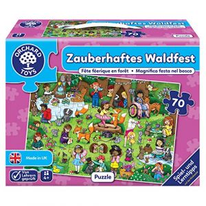 ORCHARD TOYS 10242 Puzzle F&ecirc;te de la for&ecirc;t enchant&eacute;e 70 pi&egrave;ces 61 x 42 cm (abigarrado, neuf)