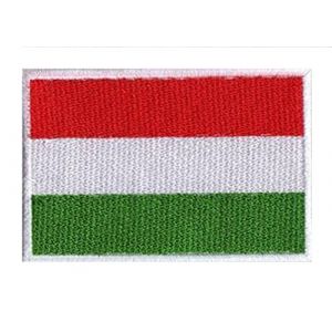 Patche &Eacute;cusson Hongrie Patch Drapeau Hongrois Brod&eacute; A Coudre (Naga.Hitam, neuf)