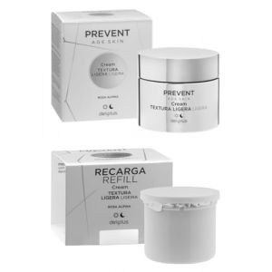 Pack 2 Crème Visage 50 ml + Recharge Visage 50 ml Texture Légère Prevent Age Skin Peau Normale Mixte Grasse Rose Alpina Deliplus - Pack 2 (Good4 you, neuf)