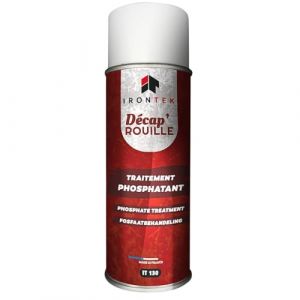Anti-Rouille Phosphatant 400ml - IRONTEK | IT130 | A&eacute;rosol Stop-Rouille Action Rapide | Convertisseur Rouille M&eacute;tal | S&eacute;chage Rapide 2-3min | Recouvrable Peinture | Int&eacute;rieur et Ext&eacute;rieur (SNQR-MOTORS, neuf)