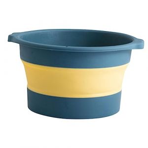 Beatifufu Seau Pliable pour Bain de Portable Bac &agrave; Laver &Eacute;pais et Profond Seau de Massage pour Spa &agrave; Facile &agrave; Ranger Transporter (Camprilli, neuf)