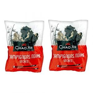 Lot 2x Champignons noirs séchés entiers - Chao'an - paquet 80g (Toilinux, neuf)