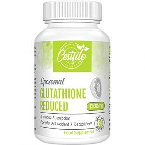 Liposomal Glutathion R&eacute;duit 1300 mg, Forme Active L Glutathion R&eacute;ductase (GSH), Puissant Antioxydant pour une Protection Cellulaire Optimale (60 unit&eacute; (Lot de 1)) (xinxiangshijingkexinxikejiyouxiangongsi, neuf)
