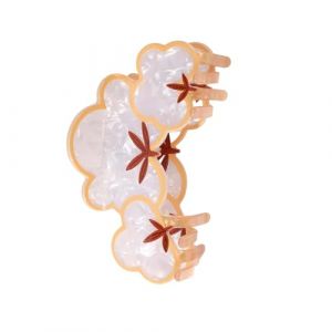 Pince &agrave; cheveux en forme de souche d'arbre avec motif g&eacute;om&eacute;trique en acrylique pour femmes et filles (XCengzy, neuf)