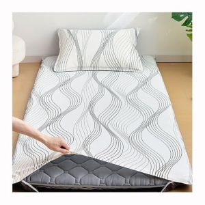 Mswborml Imprim&eacute; Housse de Futon Sol Japonaise avec Fermeture &Eacute;clair, Amovible Housse de Protection pour Tapis de Tatami en Coton Lavable Housse en Coton pour Matelas Futon,G,90x200cm/35x79in (TIANYOUWANG, neuf)