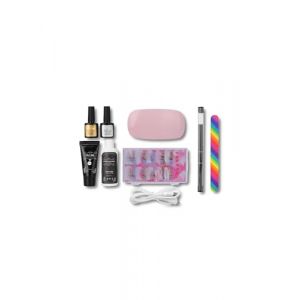 Outils d'art de ongle Set Mini Extension Glue Builder avec lampe de séchoir à ongles (Transparent) (XinTengBeiDianZi, neuf)