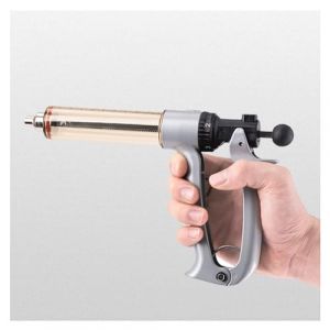 GQQSXZNTD Seringue pour B&eacute;tail, Seringue pour Animaux R&eacute;glable en Continu, en Acier Inoxydable, Seringue Semi-Automatique pour Bovins, Moutons, Porcs, Ch&egrave;vres, Fournitures pour B&eacute;tail(Size:50ML) (GQQSXZNTD, neuf)