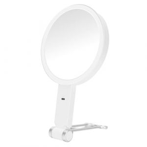 Gugxiom Miroir de Maquillage 20x / 1x avec Lumières et Grossissement, Miroir de Grossissement Double Face Mural, Miroir de vanité de Voyage Rechargeable avec 3 Couleurs et Dimmable (WHITE) (Hakeeta, neuf)