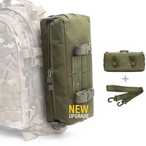 WYNEX Pochette Molle Tactique Pochette Suppl&eacute;mentaire de Sac &agrave; Dos Randonn&eacute;e Poche Molle Lat&eacute;rale Verticale Pochette de Rangement Tactique Sac &agrave; Bandouli&egrave;re Sacoche Militaire (Wynex-EU, neuf)