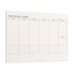 Planning Semaine, 60 Feuilles 24.5 x 17.5 cm, Bloc Planificateur Hebdomadaire, Rendez-Vous Notes Sans Date, Agenda To Do List Note, Weekly Planner Pour Bureau, L'éCole, Maison (VALENTIN COMPRA, SOCIEDAD., neuf)