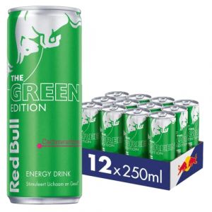 Red Bull Energy Drink Green Edition, Fruit de Cactus, pack 12-12 x 250ml I Boisson énergétique avec saveur estivale de cactus I Stimule Corps et Esprit (Speedyshop livraison rapide, neuf)