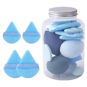 GkgWuxf Lot de 14 mini éponges de maquillage douces pour fond de teint, poudre, éponge de beauté longue durée, utilisation humide et sèche pour Noël, femme, petite amie, mère, épouse (qkufuey, neuf)